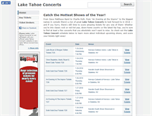 Tablet Screenshot of laketahoeconcerts.com